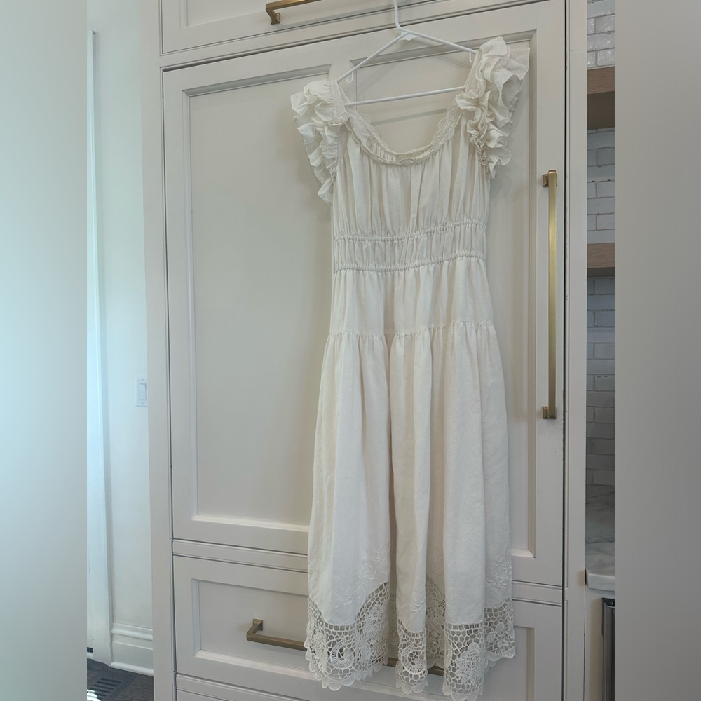 Ulla Johnson Leona dress in ivory size 6